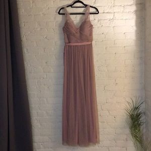 BHLDN Fleur Dress in Rose Quartz